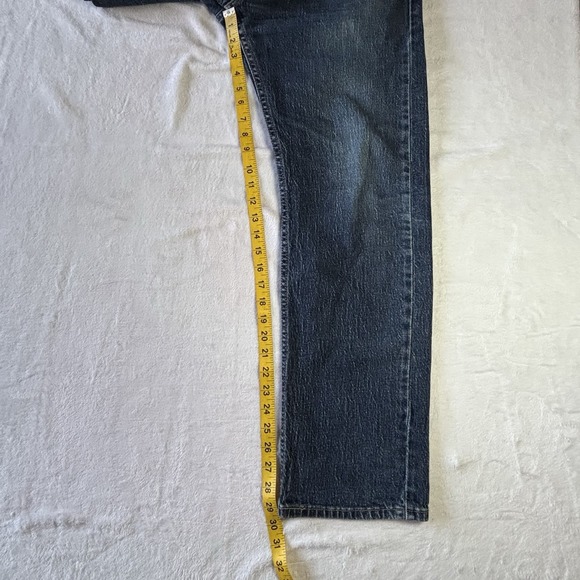 Levi's 505 Men's Jeans Size 33X 32 Stone Wash Straight Leg - Picture 4 of 12